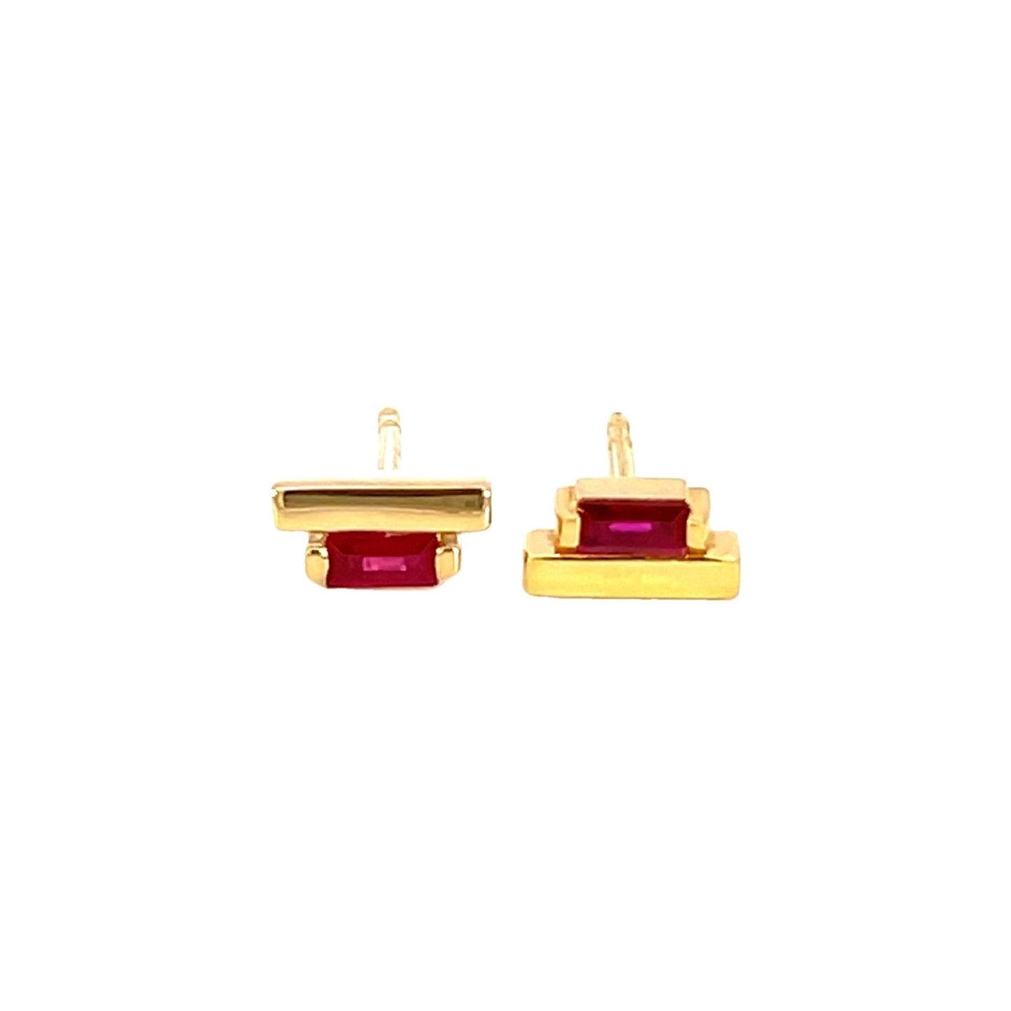 Ladder Climber Earrings - Ruby