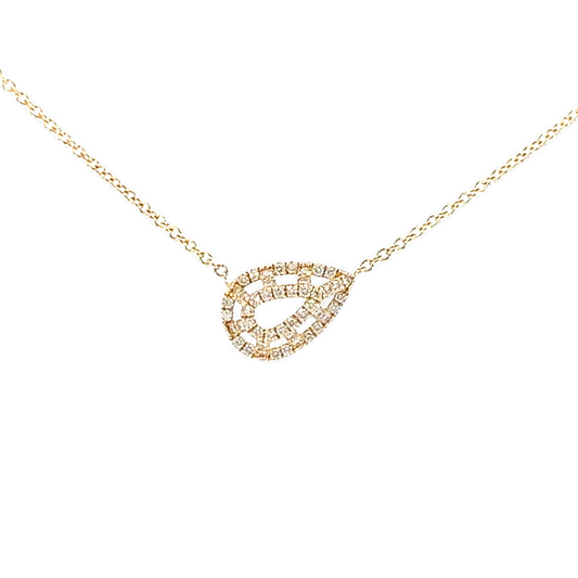 Mesa Pear Shape Diamond Necklace